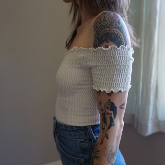 Free People Off the Shoulder Top - Picture 2 of 4